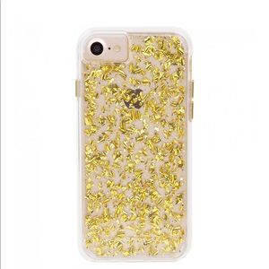 Case mate iPhone 8+ plus gold fleck phone case